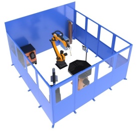 Сварочная роботизированная ячейка на базе промышленного робота KUKA